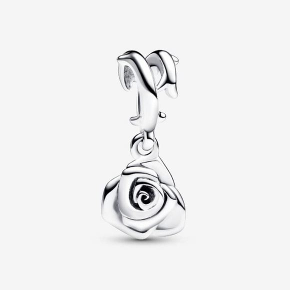 Pandora Rose in Bloom Dangle Charm 793213c00Sterling silver NWT - Picture 1 of 3